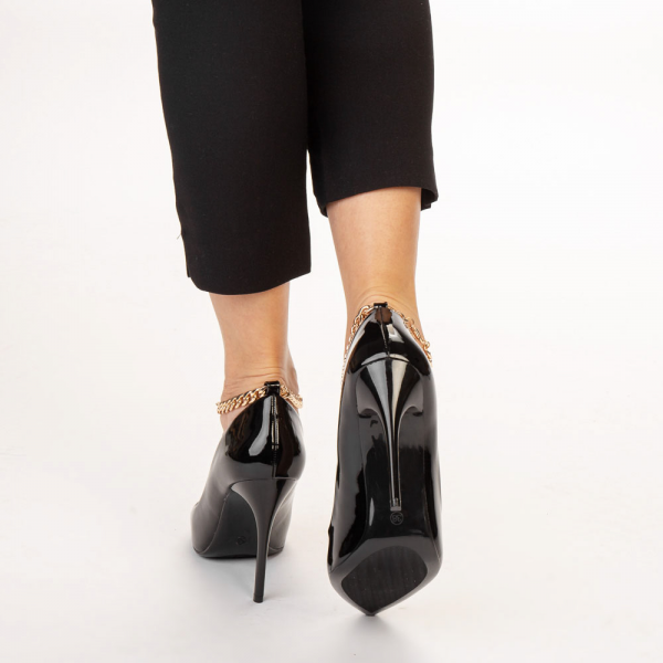 Γυναικεία παπούτσια  Delir μαύρα, 4 - Kalapod.gr